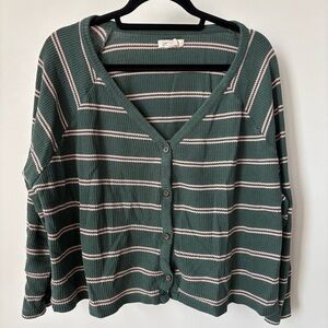 Madewell Thermal Long Sleeve Top and Pants Pajama Set Size M